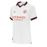 Camisa de Futebol Manchester City Jeremy Doku #11 Equipamento Secundário Mulheres 2023-24 Manga Curta